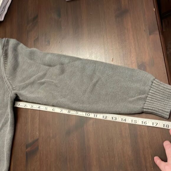 Goodthreads Gray 100% Cotton Half Zip Mock Neck Sweater Men’s Medium - Picture 10 of 10